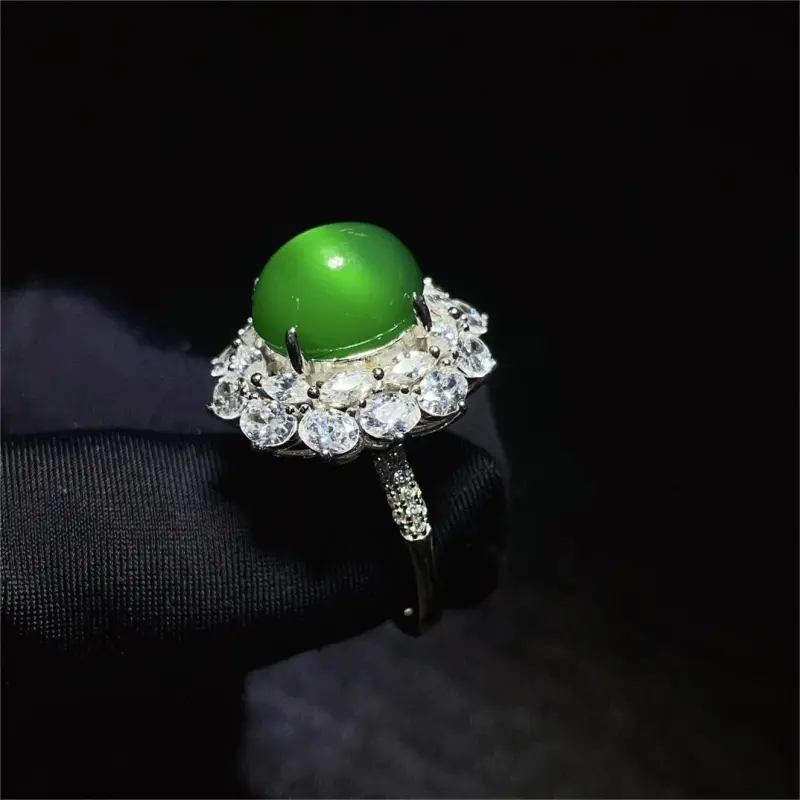 Atsuyama Chalcedony Jade Rings Women's-4