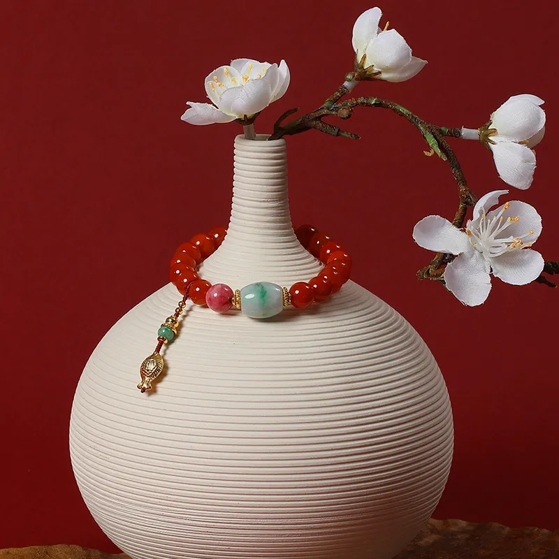 Atsuyama Southern Red Agate Bracelets Unisex-1