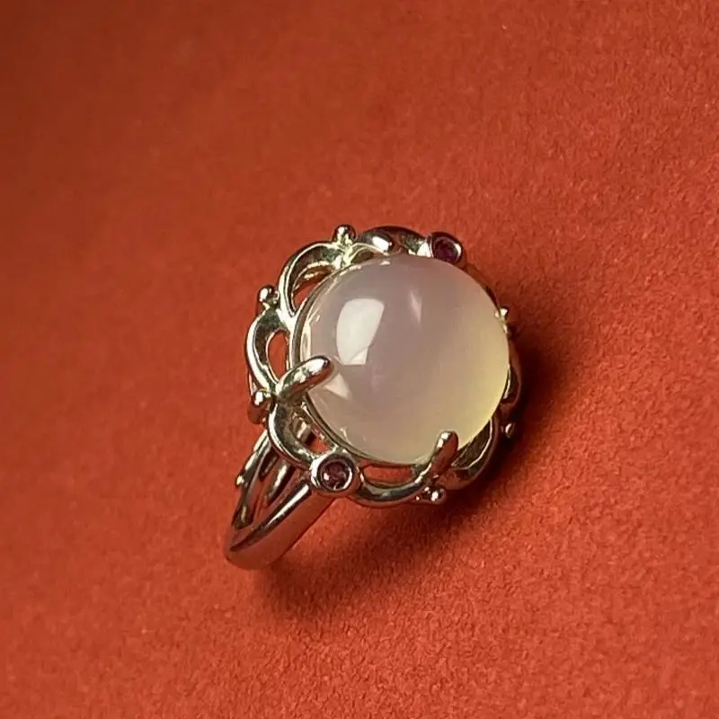 Atsuyama Chalcedony Jade Rings Women's-8