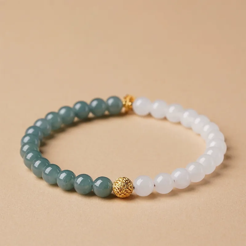 Atsuyama Bean Type Jadeite Bracelets Unisex-3