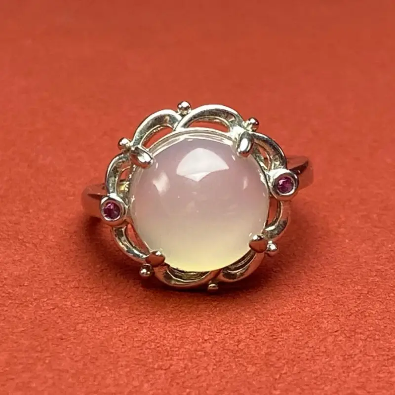 Atsuyama Chalcedony Jade Rings Women's-7