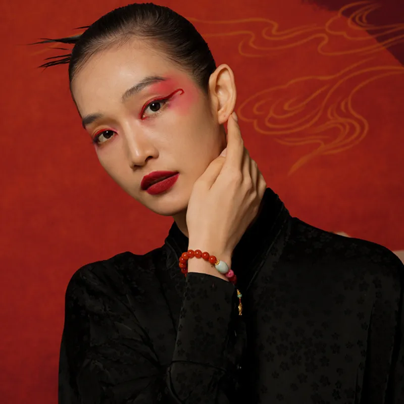 Atsuyama Southern Red Agate Bracelets Unisex-4