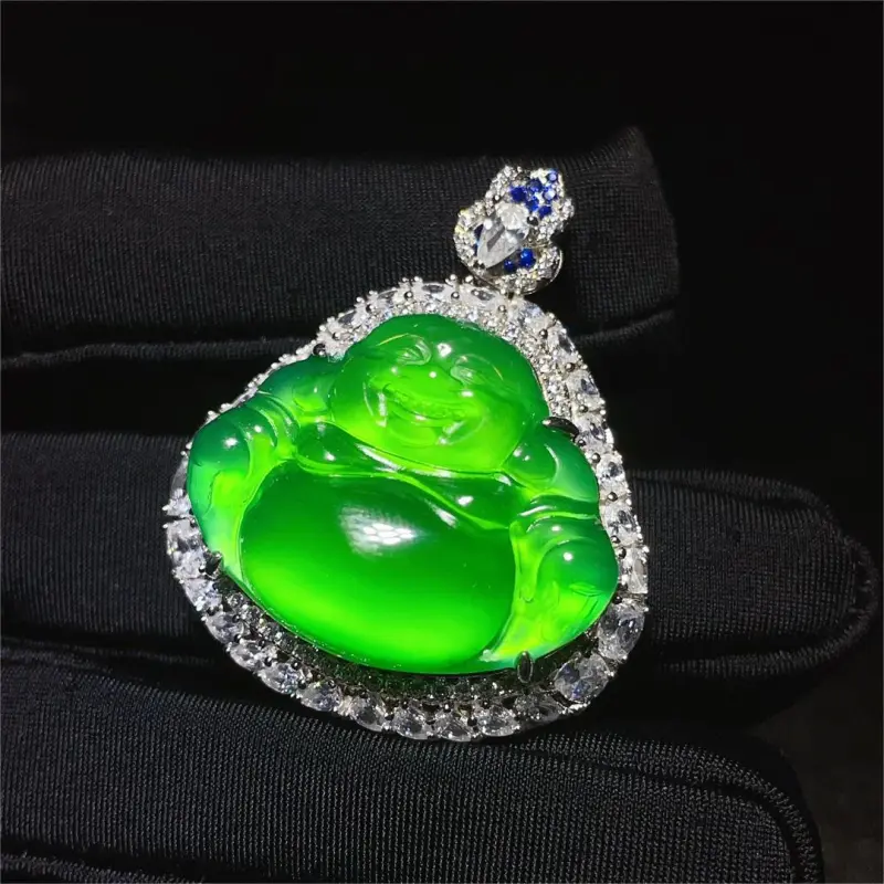 Atsuyama Chalcedony Jade Pendants Unisex-2