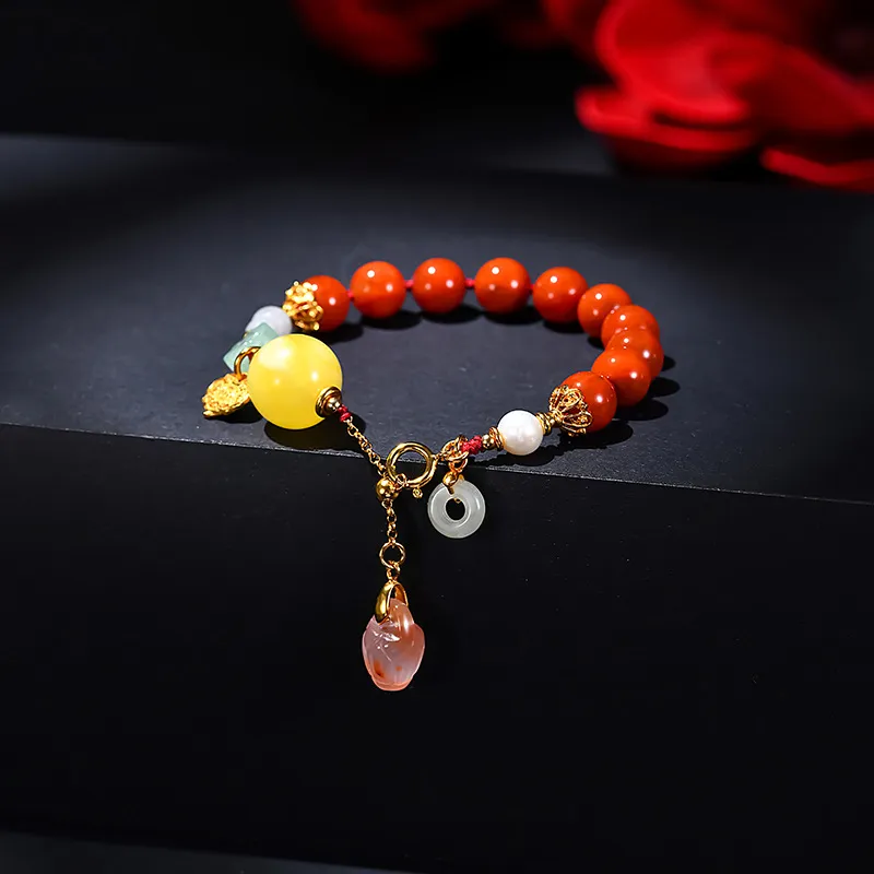 Atsuyama Southern Red Agate Bracelets Unisex-1