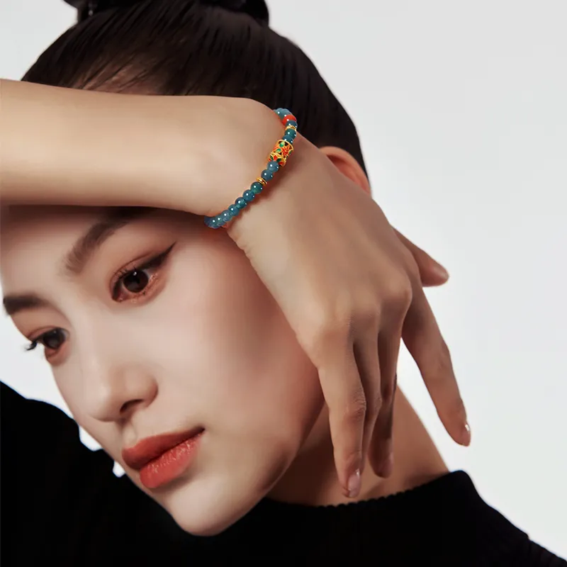 Atsuyama Bean Type Jadeite Bracelets Unisex-5