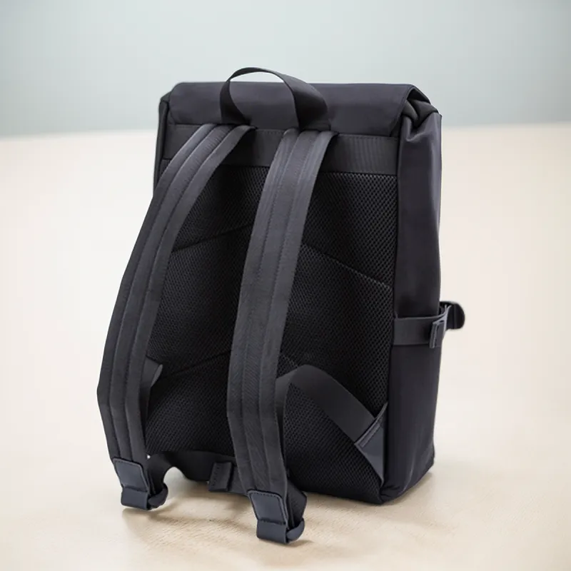 HONGU Fabric Backpack Tubas Men's Pitch Black-3