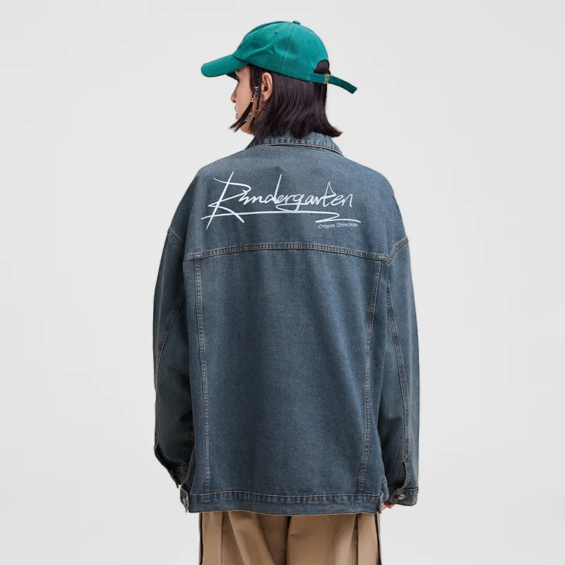 Crayon Shinchan Denim Jacket Unisex-10