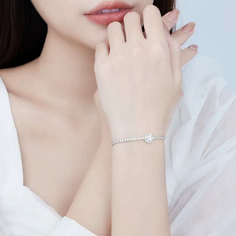 VIR 925 Sterling Silver Bracelets Women's Silver-4
