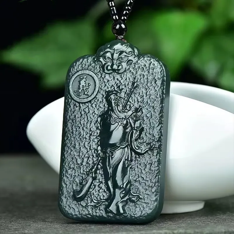 Jing Ruyu Hetian Jade Necklaces Green Jade Unisex-1