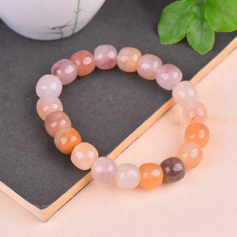 Jing Ruyu Golden Silk Jade Bracelets Unisex-5