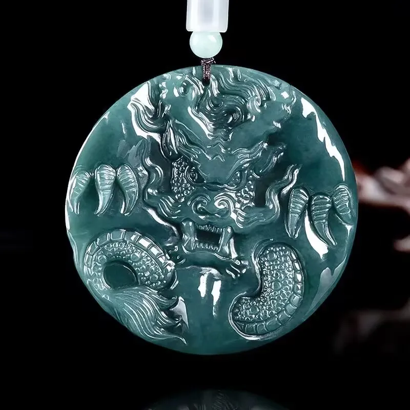 Jing Ruyu Glutinous Jade Jadeite Necklaces Unisex-2