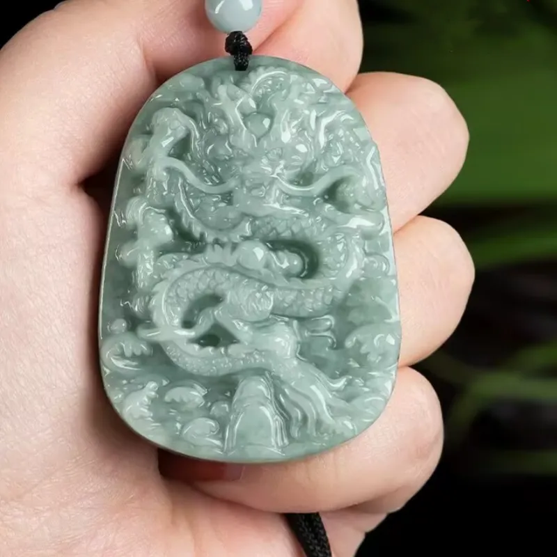 Jing Ruyu Glutinous Jade Jadeite Necklaces Unisex-2
