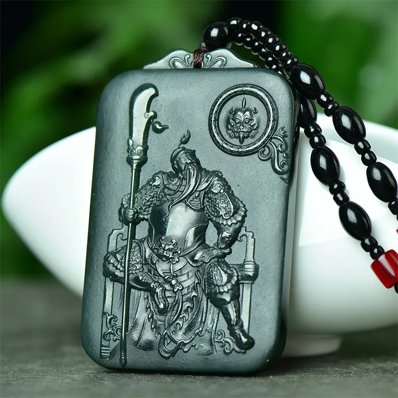 Jing Ruyu Hetian Jade Necklaces Green Jade Unisex-3