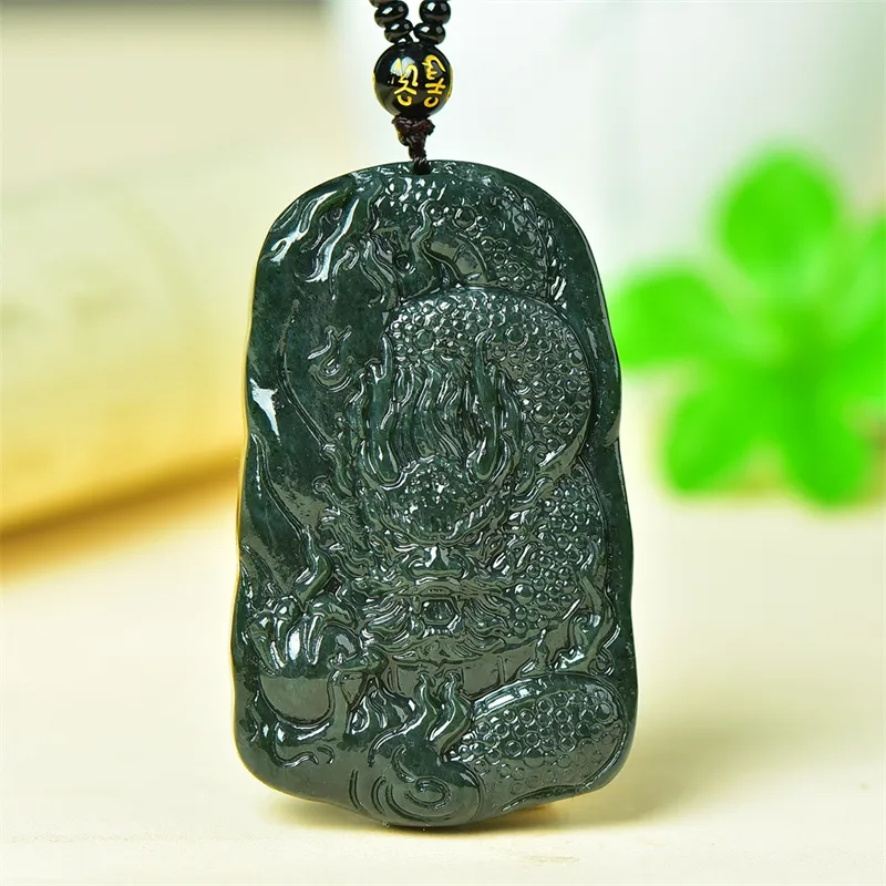 Jing Ruyu Hetian Jade Necklaces Green Jade Unisex-2