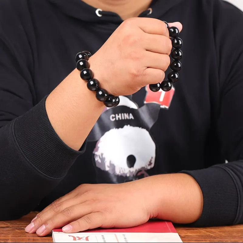 Jing Ruyu Hetian Jade Bracelets Men's Green Jade-1