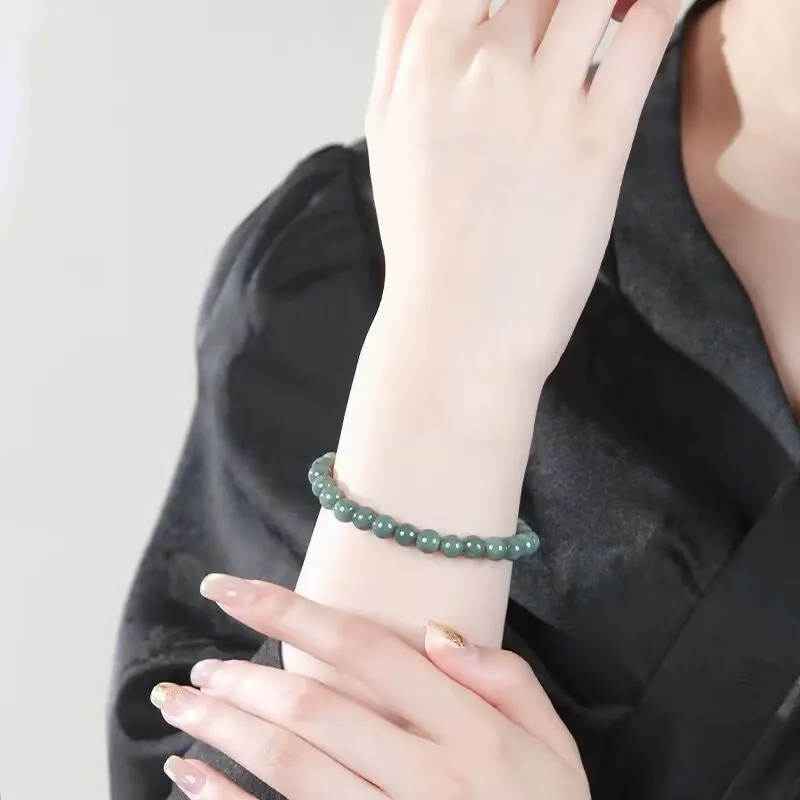 Jing Ruyu Glutinous Jade Jadeite Bracelets Unisex-3