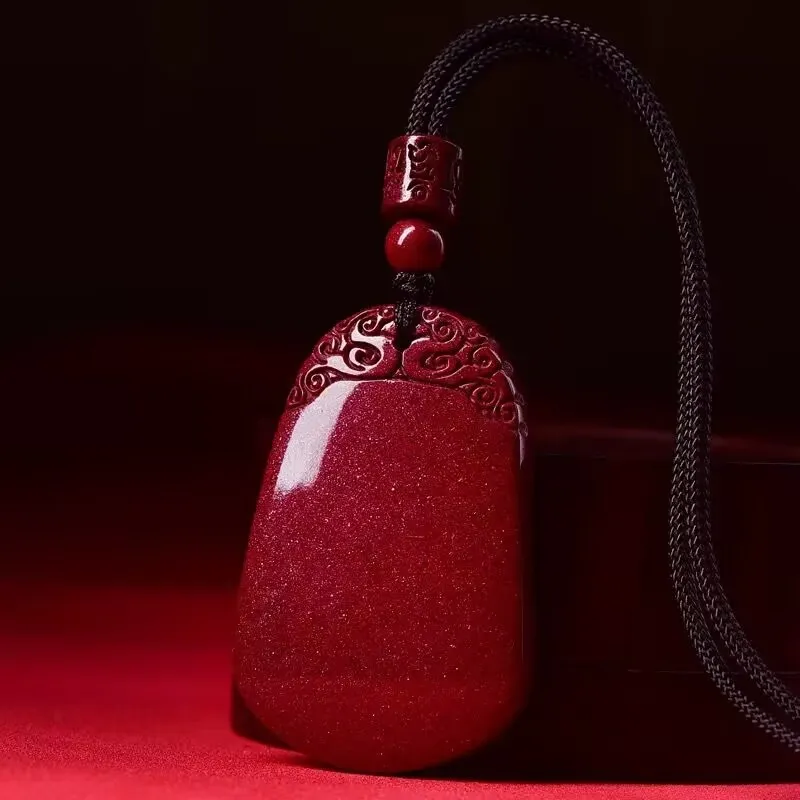 Jing Ruyu Cinnabar Jade Necklaces Unisex-1