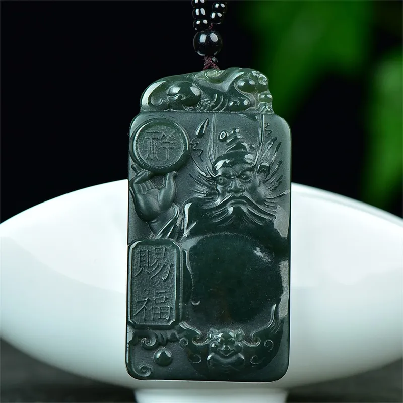 Jing Ruyu Hetian Jade Necklaces Green Jade Unisex-1