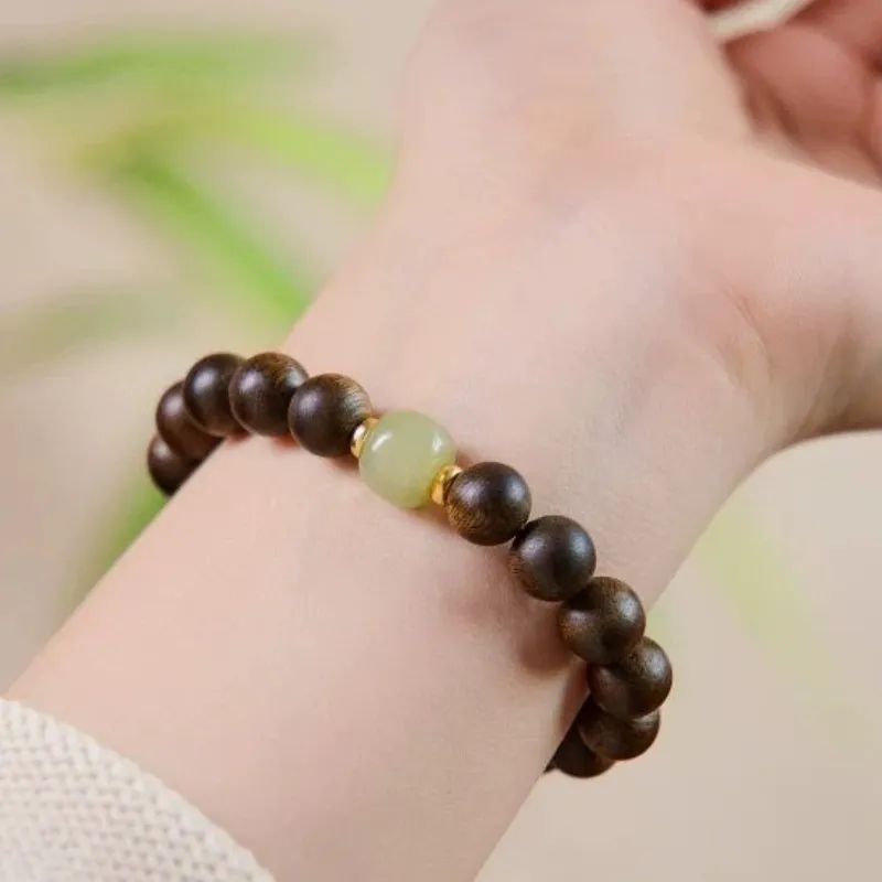 Jing Ruyu Agarwood Wooden Bracelets Unisex-5