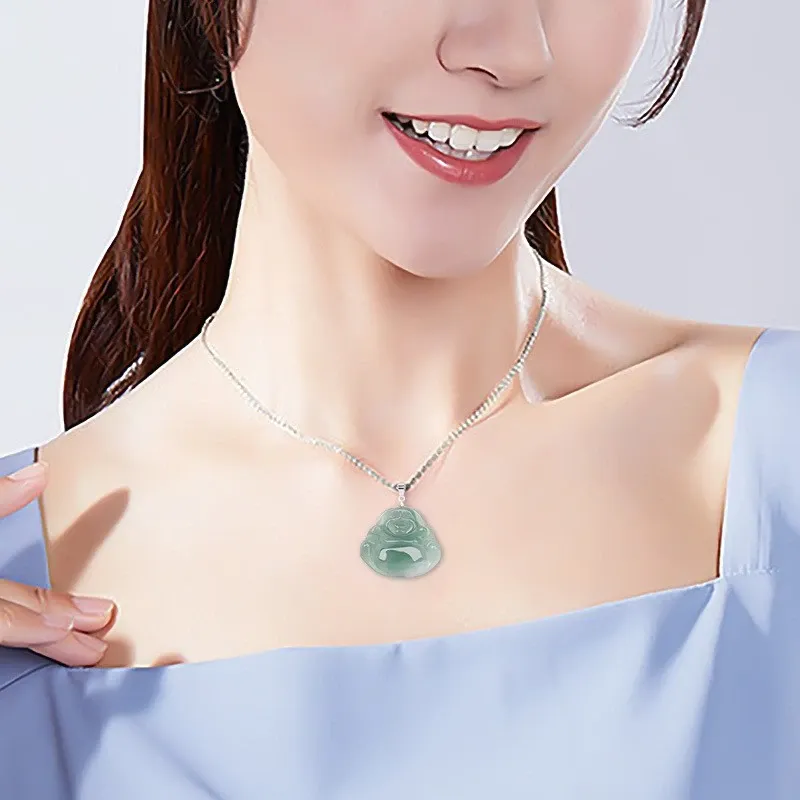Jing Ruyu Ice Glutinous Jadeite Necklaces Women's-1