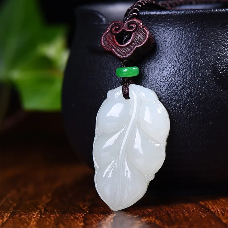 Jing Ruyu Hetian Jade Necklaces White Jade Unisex-1