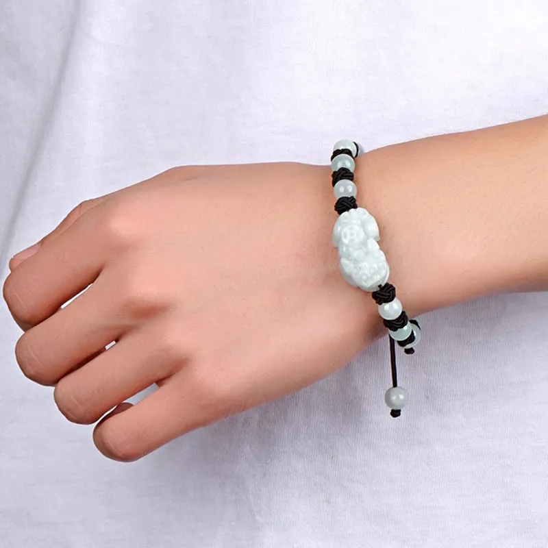 Jing Ruyu Bean Type Jade Bracelet Jewelry Unisex-1
