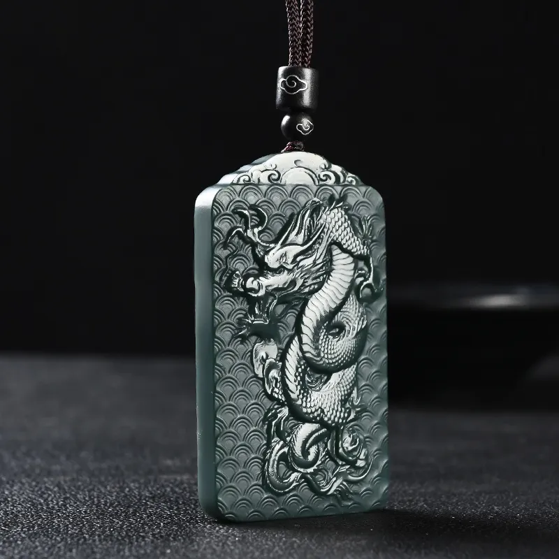 Jing Ruyu Necklaces Green Jade Unisex-5