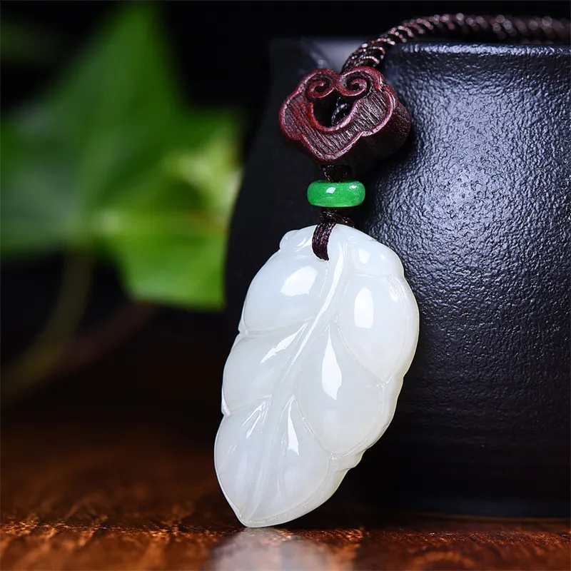 Jing Ruyu Hetian Jade Necklaces White Jade Unisex-2