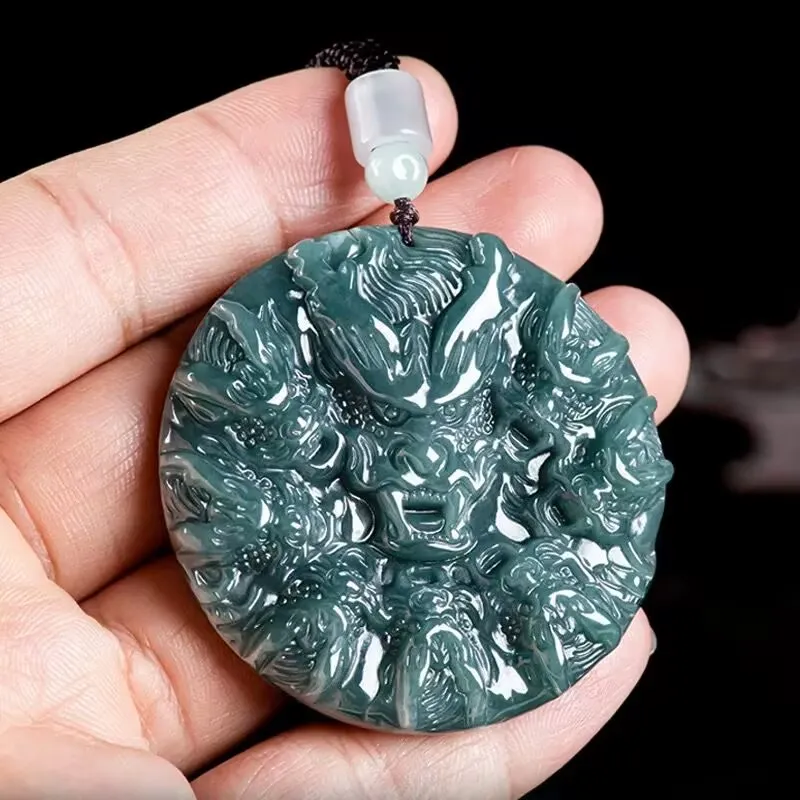 Jing Ruyu Glutinous Jade Jadeite Necklaces Unisex-3