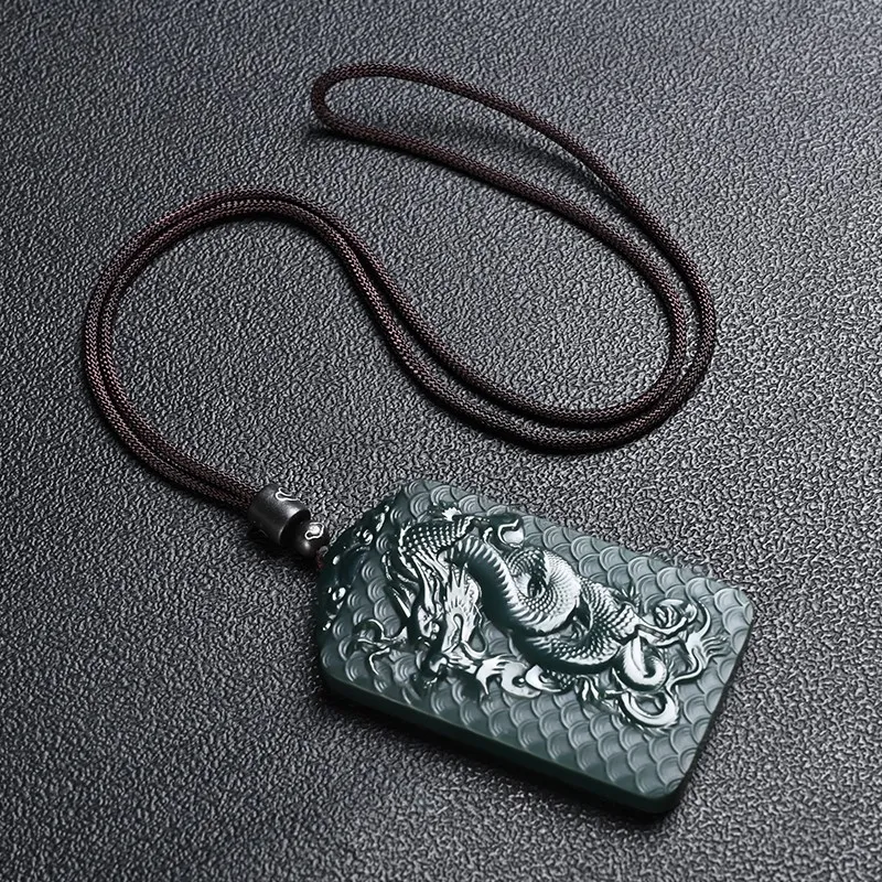 Jing Ruyu Necklaces Green Jade Unisex-4