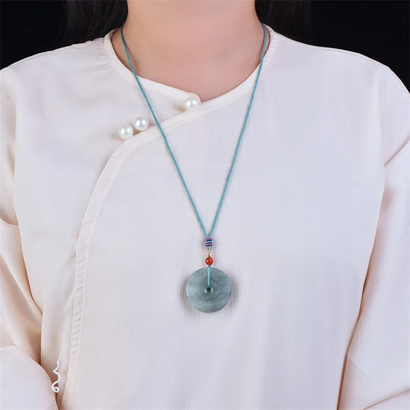 Jing Ruyu Tianshan Jade Necklaces Unisex-6