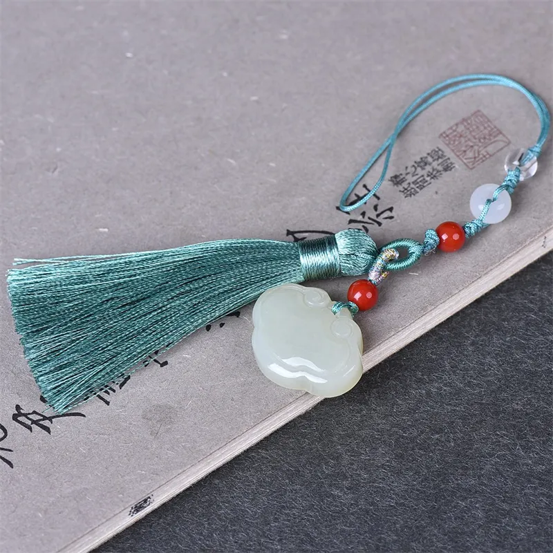 Jing Ruyu Hetian Jade Pendants White Jade Unisex-4