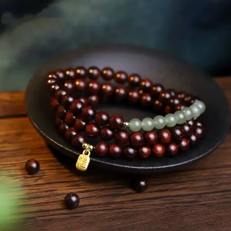 Jing Ruyu Rosewood Bracelets Unisex-2