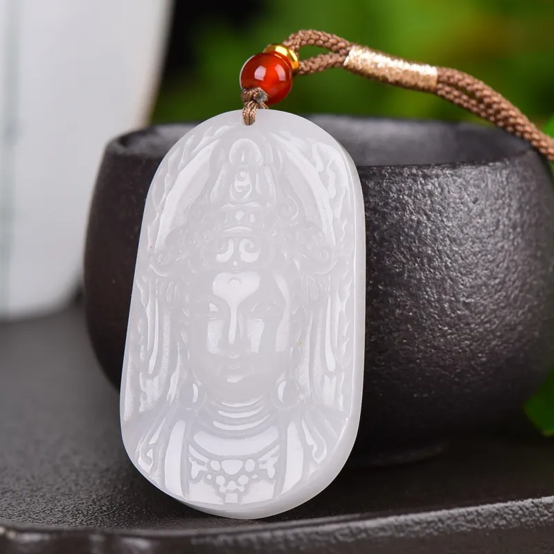 Jing Ruyu Golden Silk Jade Jade Necklaces Men's-2