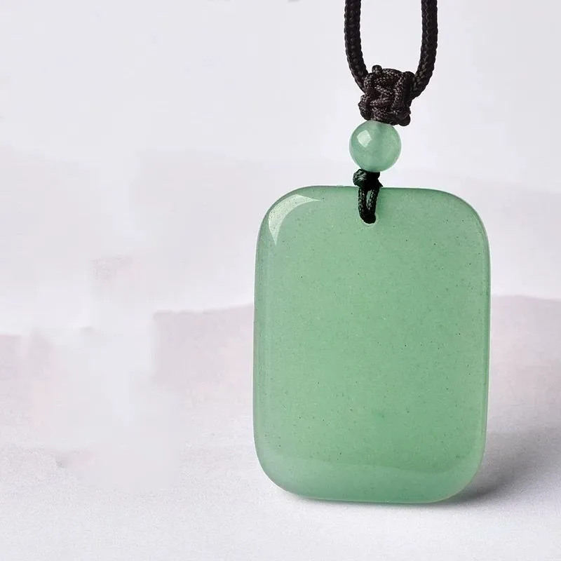 Jing Ruyu Aventurine Jade Necklaces Unisex-1