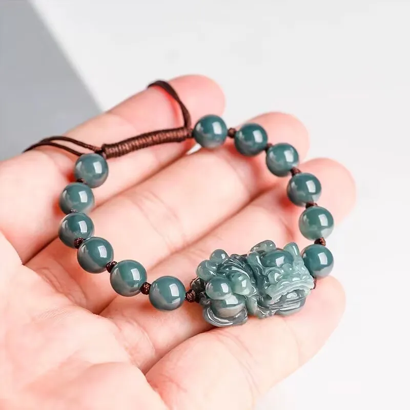 Jing Ruyu Glutinous Jade Jadeite Bracelets Unisex-3
