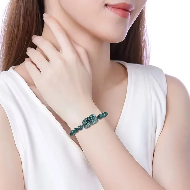 Jing Ruyu Glutinous Jade Jadeite Bracelets Unisex-4
