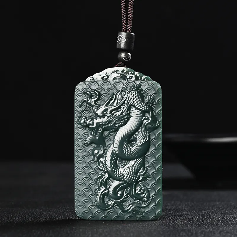 Jing Ruyu Necklaces Green Jade Unisex-1