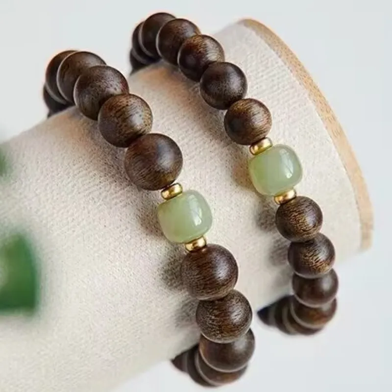 Jing Ruyu Agarwood Wooden Bracelets Unisex-1