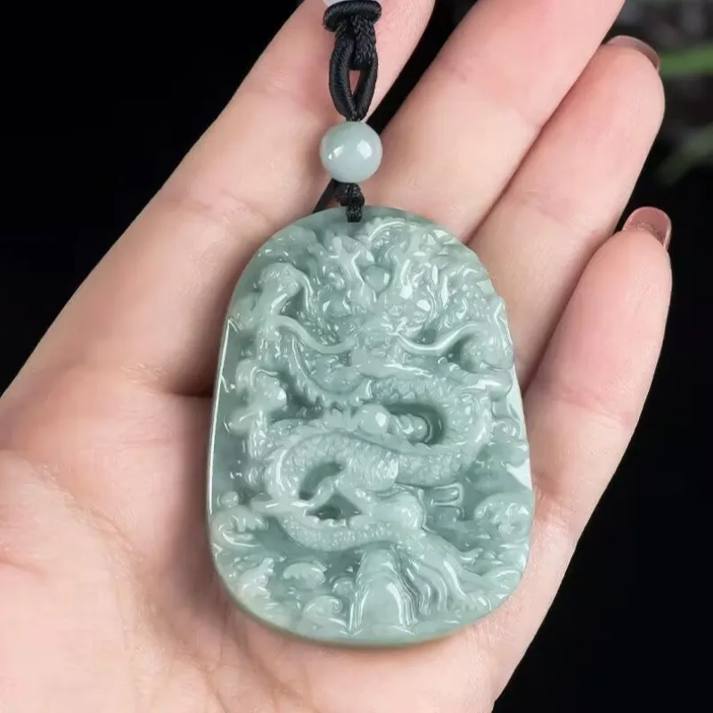 Jing Ruyu Glutinous Jade Jadeite Necklaces Unisex-3