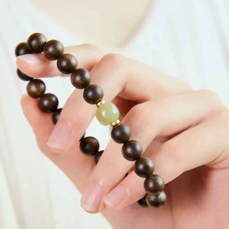 Jing Ruyu Agarwood Wooden Bracelets Unisex-3