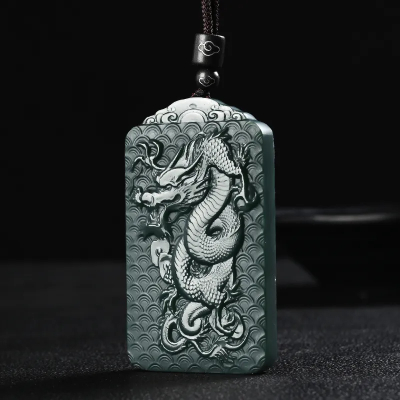 Jing Ruyu Necklaces Green Jade Unisex-3