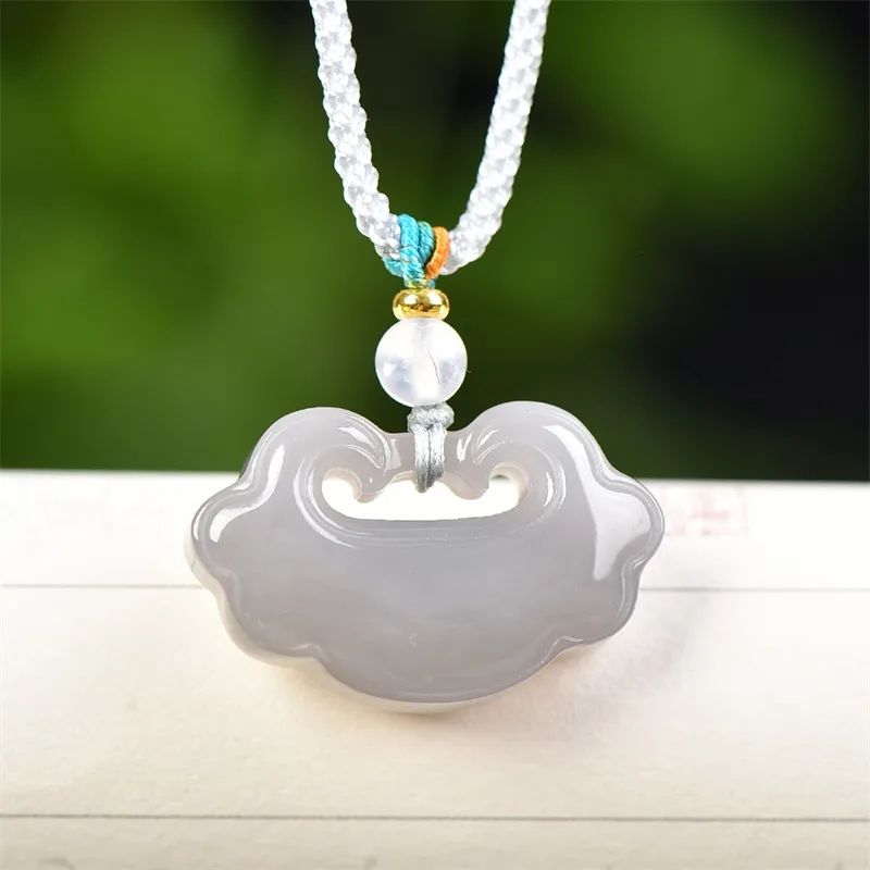 Jing Ruyu Hetian Jade Necklaces Smoky Purple Unisex-4