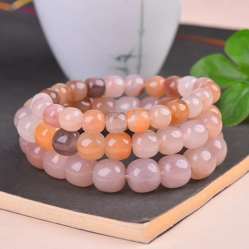 Jing Ruyu Golden Silk Jade Bracelets Unisex-2