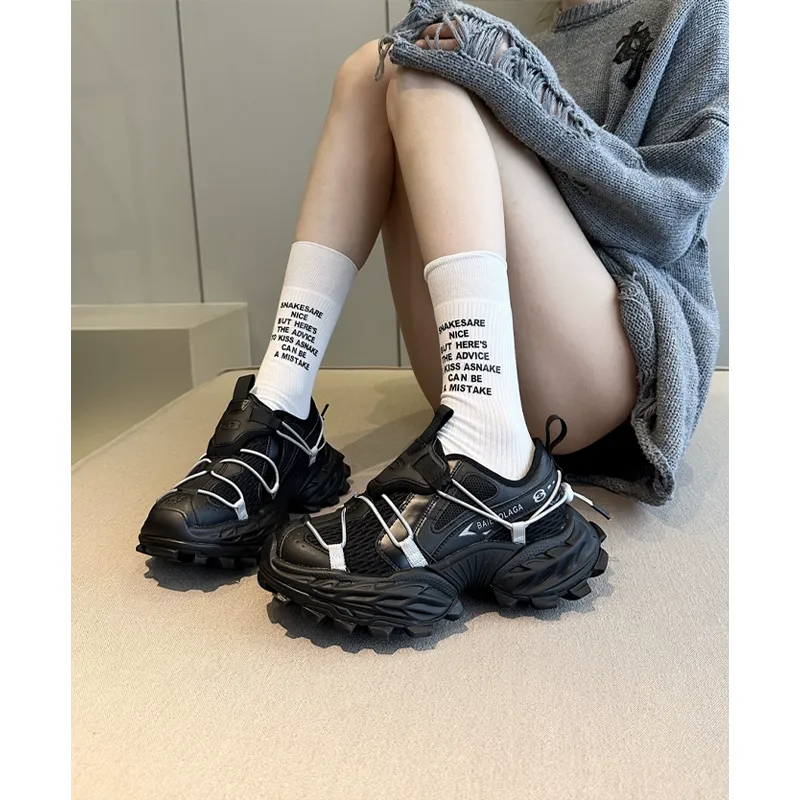Uinnate Durable Breathable Low-Top Chunky Sneakers Women's-9