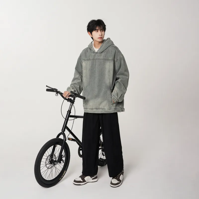 JCUI Denim Jacket Unisex Indigo Purple-13