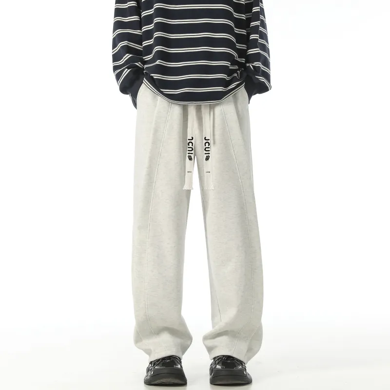 JCUI Casual Pants Unisex Apricot-10