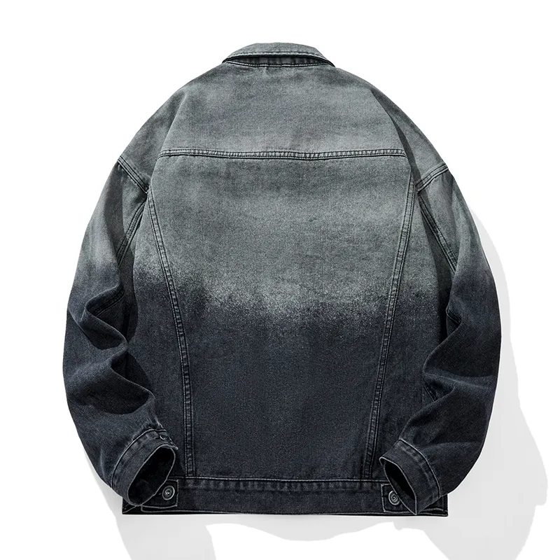 JCUI Denim Jacket Unisex Gradient Blue-1