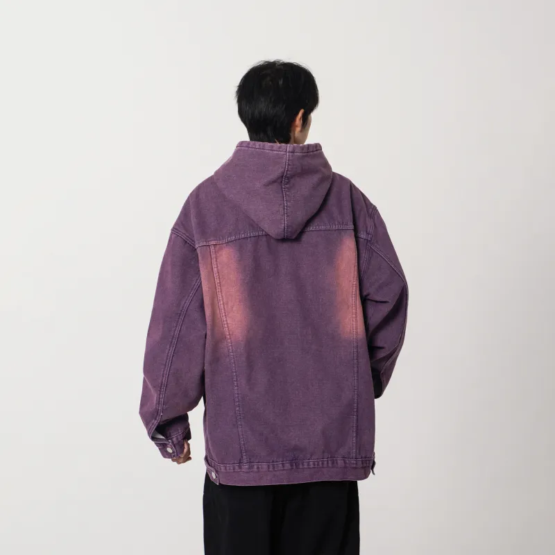 JCUI Denim Jacket Unisex Indigo Purple-4