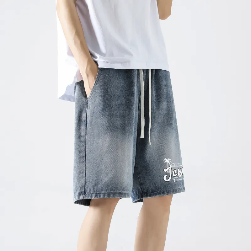 JCUI Denim Shorts Unisex-19